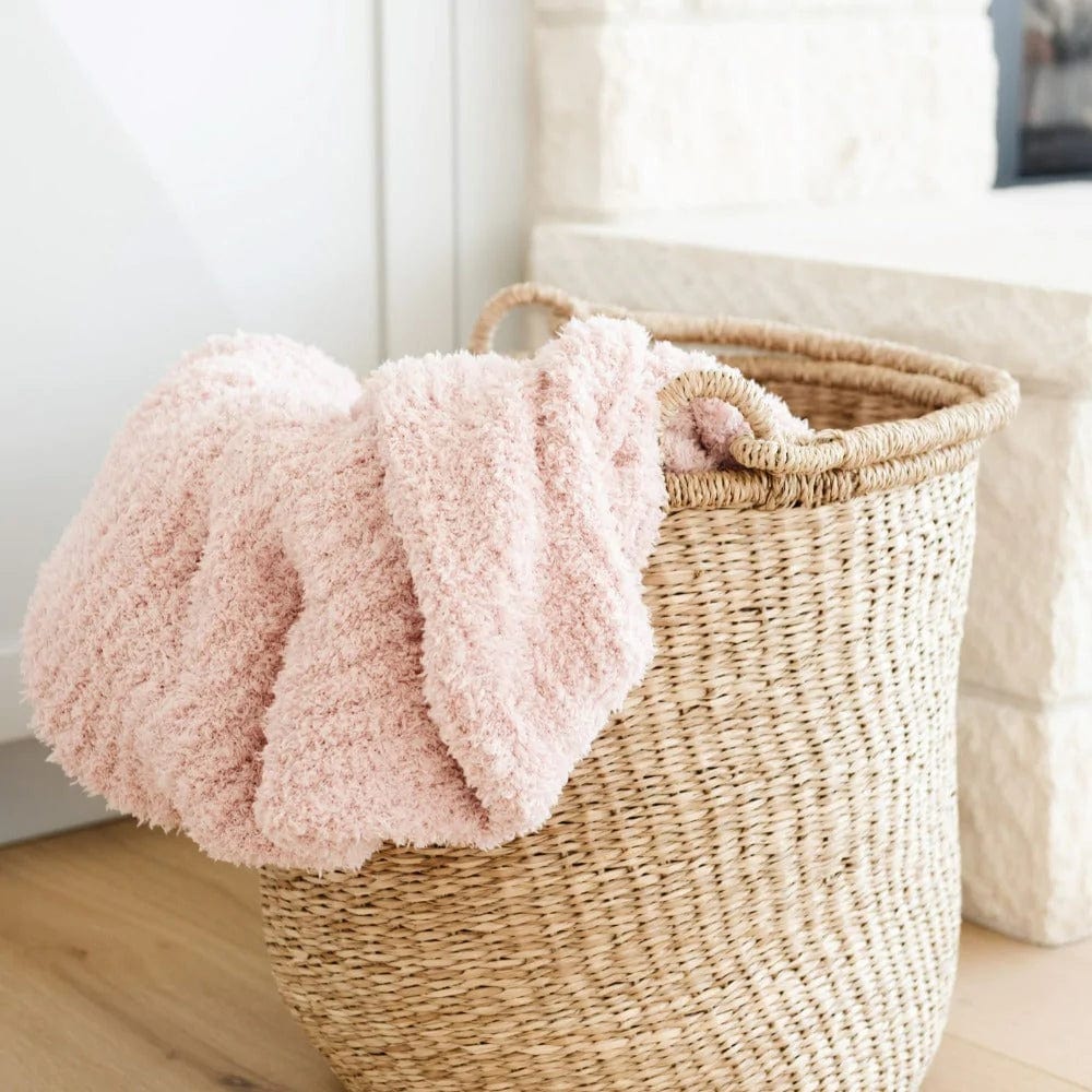 Saranoni Rose Dust Ribbed Bamboni Blanket Lil Tulips