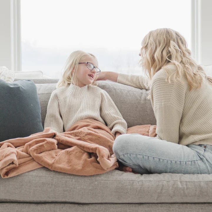 Rosy Lush Blanket Receiving Saranoni Lil Tulips