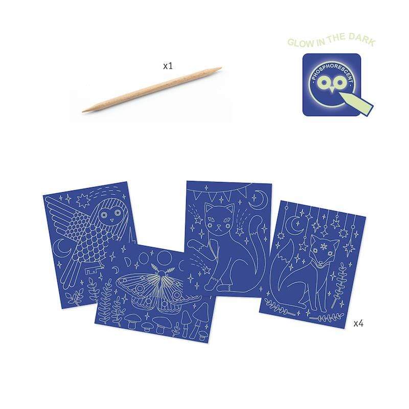 Scratch Card - At Night Djeco Lil Tulips