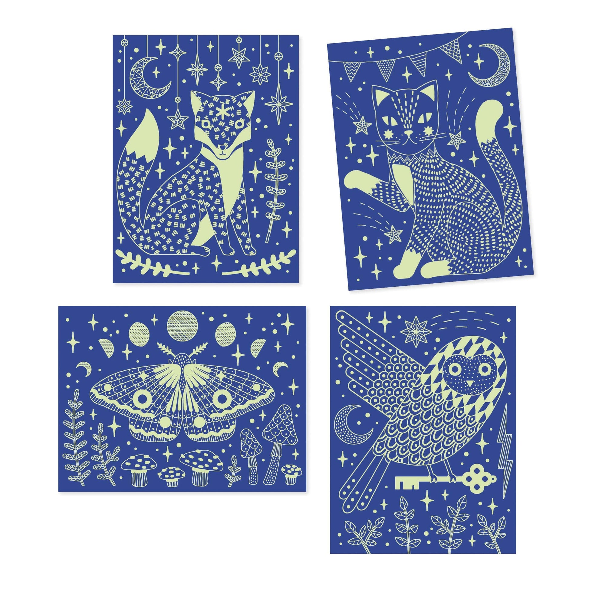 Scratch Card - At Night Djeco Lil Tulips