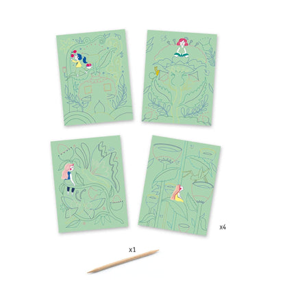 Scratch Card - Fantasy Garden Djeco Lil Tulips