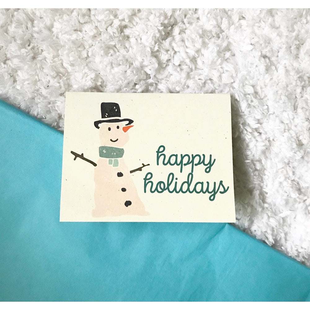 Seasonal Card | Snowman Notably Paper Company Lil Tulips
