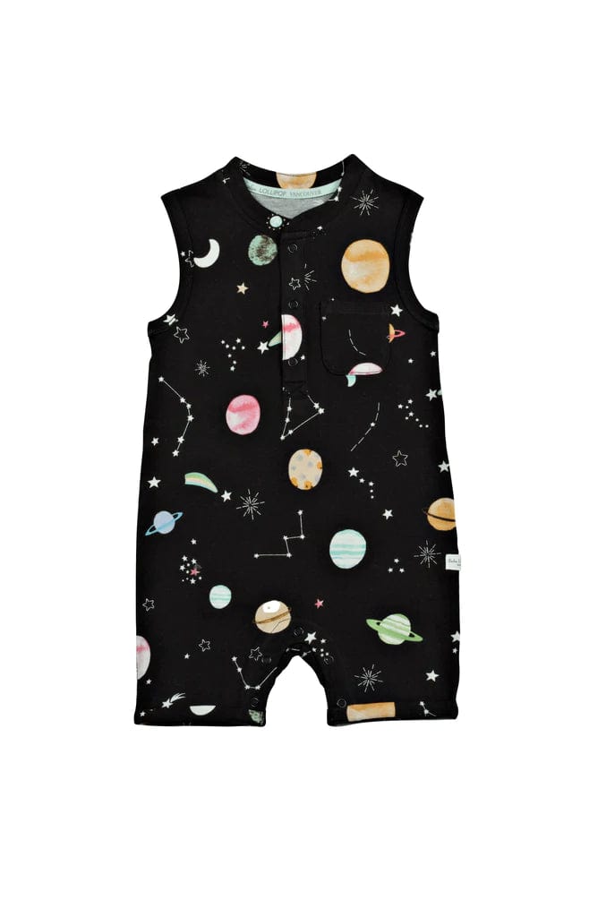 Short Romper - Planets LouLou Lollipop Lil Tulips