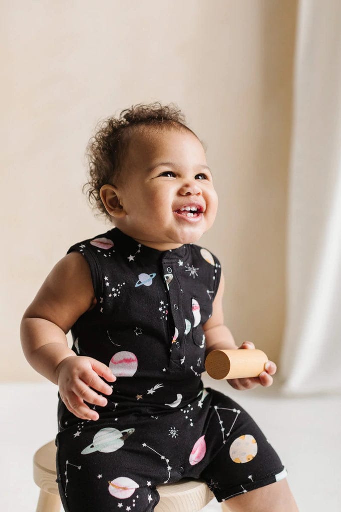 Short Romper - Planets LouLou Lollipop Lil Tulips