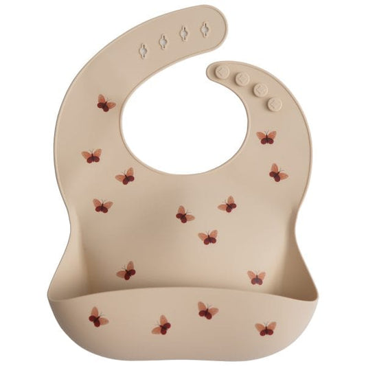 Silicone Baby Bib (Butterflies) Mushie Lil Tulips