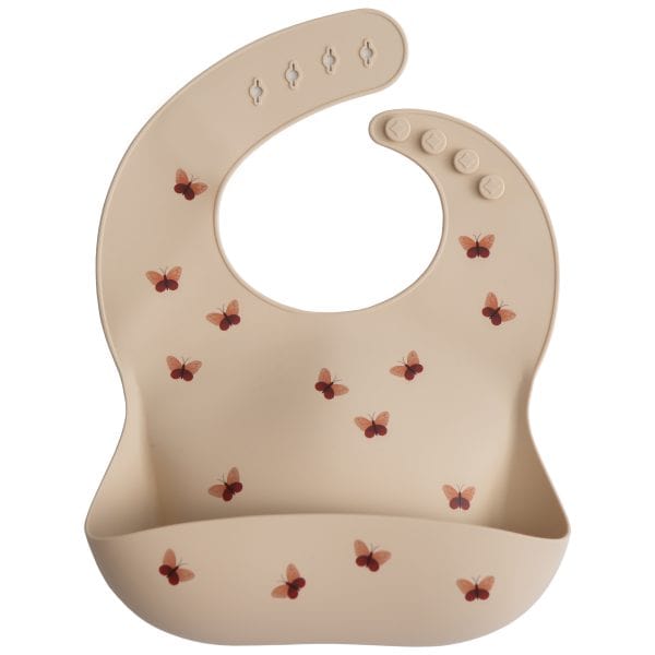 Silicone Baby Bib (Butterflies) Mushie Lil Tulips