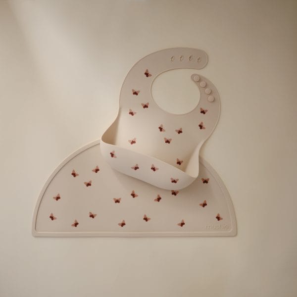 Silicone Baby Bib (Butterflies) Mushie Lil Tulips