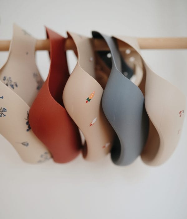 Silicone Baby Bib (Rocket Ship) Mushie Lil Tulips