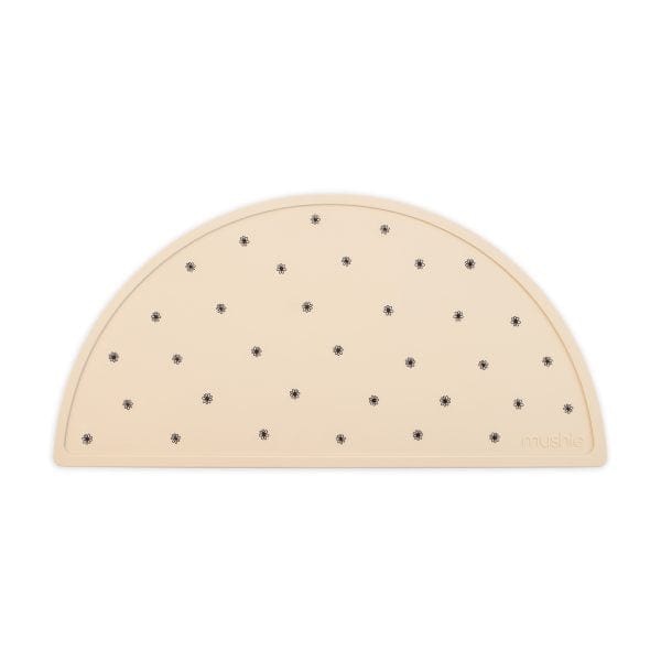Silicone Place Mat (Black Daisy) Mushie Lil Tulips