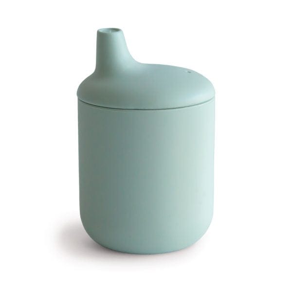 Silicone Sippy Cup (Cambridge Blue) Mushie Lil Tulips