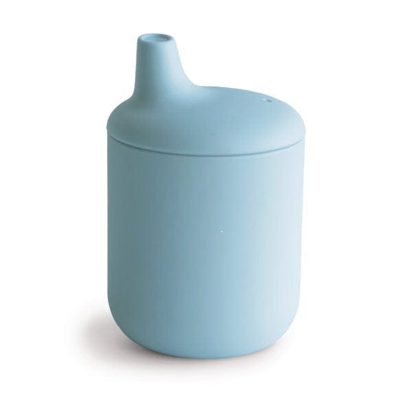 Silicone Sippy Cup (Powder Blue) Mushie Lil Tulips