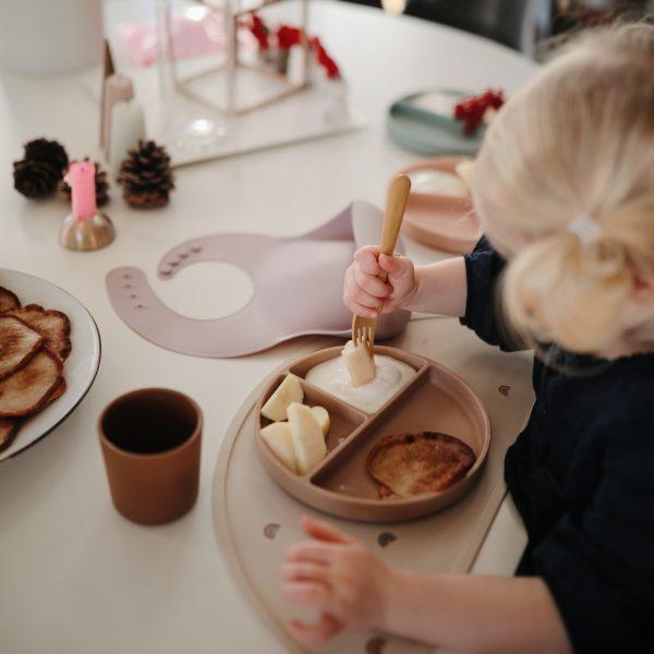 Silicone Suction Plate (Ivory) Mushie Lil Tulips