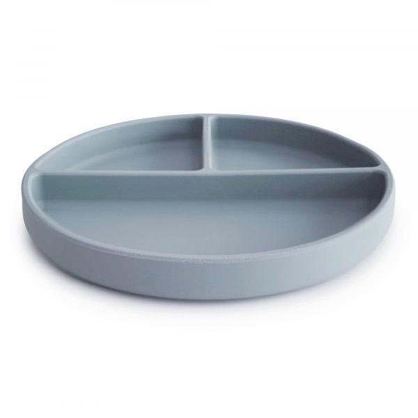 Silicone Suction Plate (Powder Blue) Mushie Lil Tulips