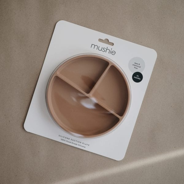 Silicone Suction Plate (Woodchuck) Mushie Lil Tulips