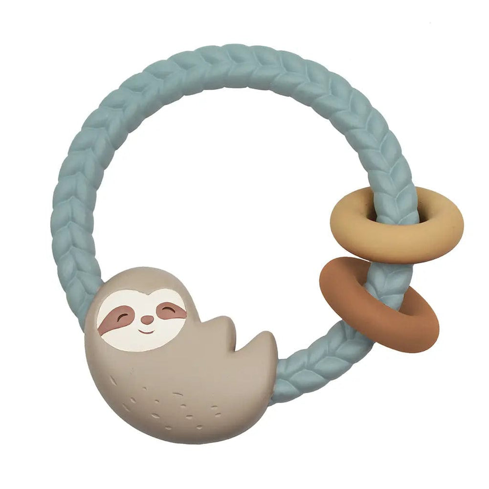 Sloth Ritzy Rattle™ Silicone Teether Rattle Itzy Ritzy Pacifiers & Teethers Lil Tulips