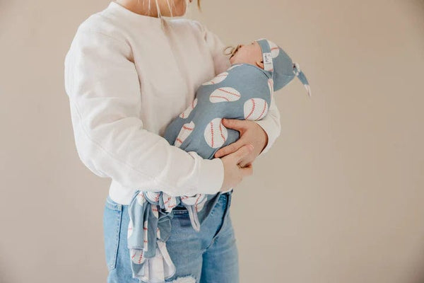 Slugger Knit Swaddle Blanket Copper Pearl Lil Tulips