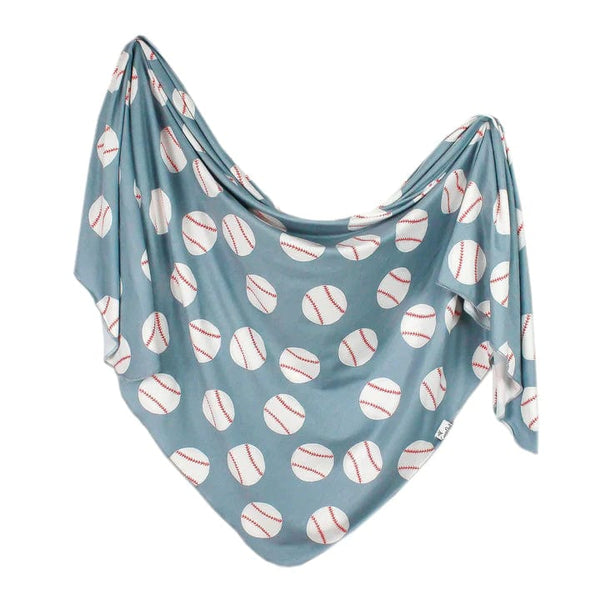 Slugger Knit Swaddle Blanket Copper Pearl Lil Tulips
