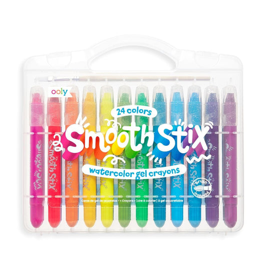 Smooth Stix Watercolor Gel Crayons Set of 24 OOLY Lil Tulips