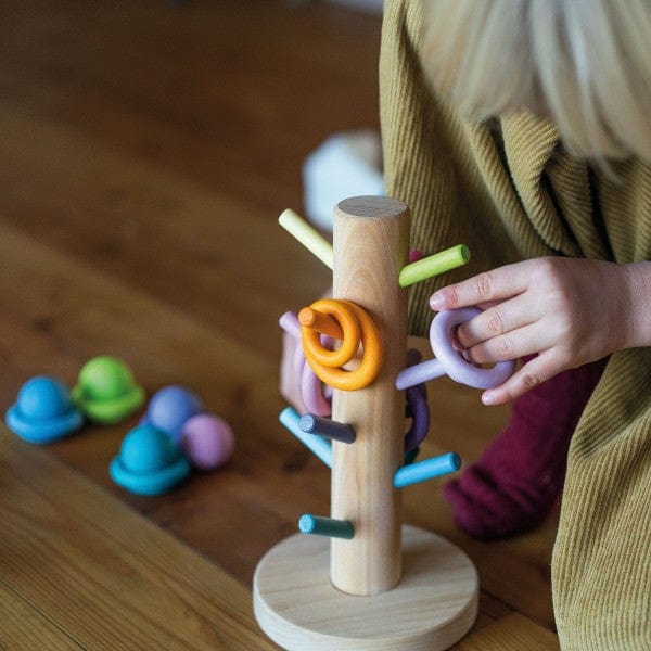 Sorting Helper Building Rings Pastel Grimm's Lil Tulips