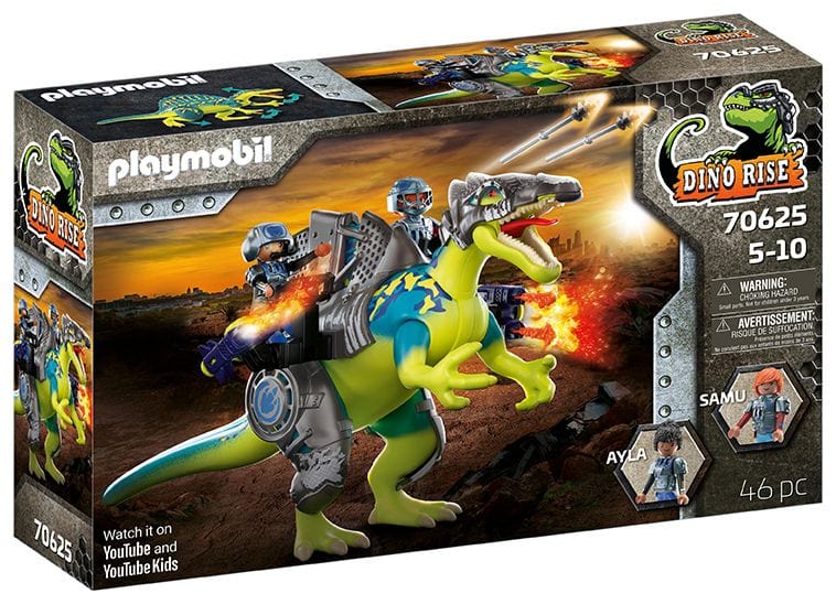 Spinosaurus: Double Defense Power Playmobil Toys Lil Tulips