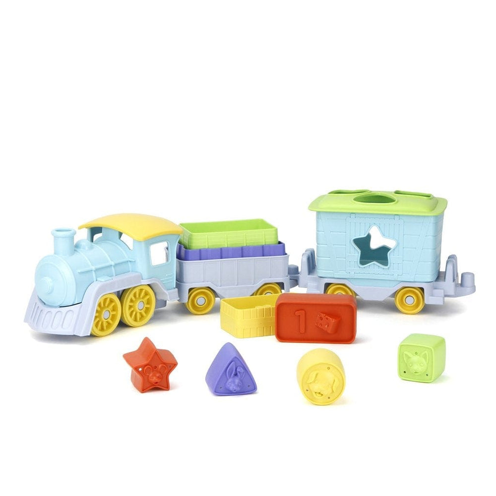 Stack & Sort Train Green Toys Lil Tulips