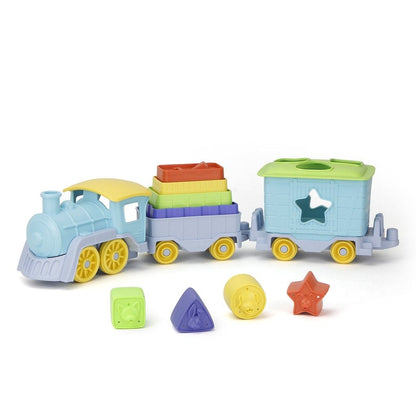 Stack & Sort Train Green Toys Lil Tulips
