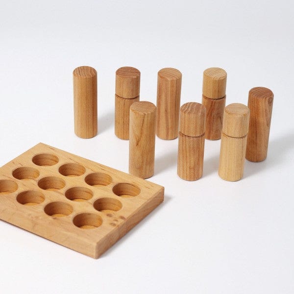 Stacking Game Small Natural Rollers Grimm's Lil Tulips