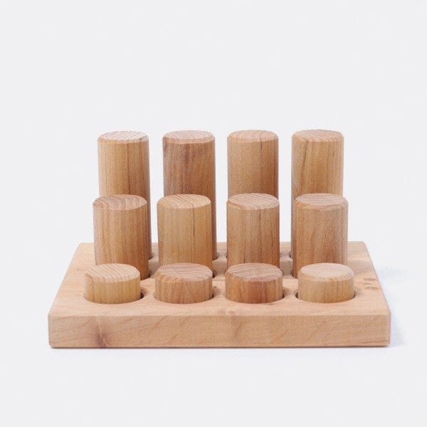 Stacking Game Small Natural Rollers Grimm's Lil Tulips