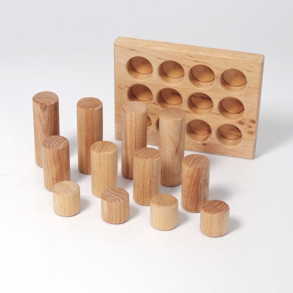 Stacking Game Small Natural Rollers Grimm's Lil Tulips