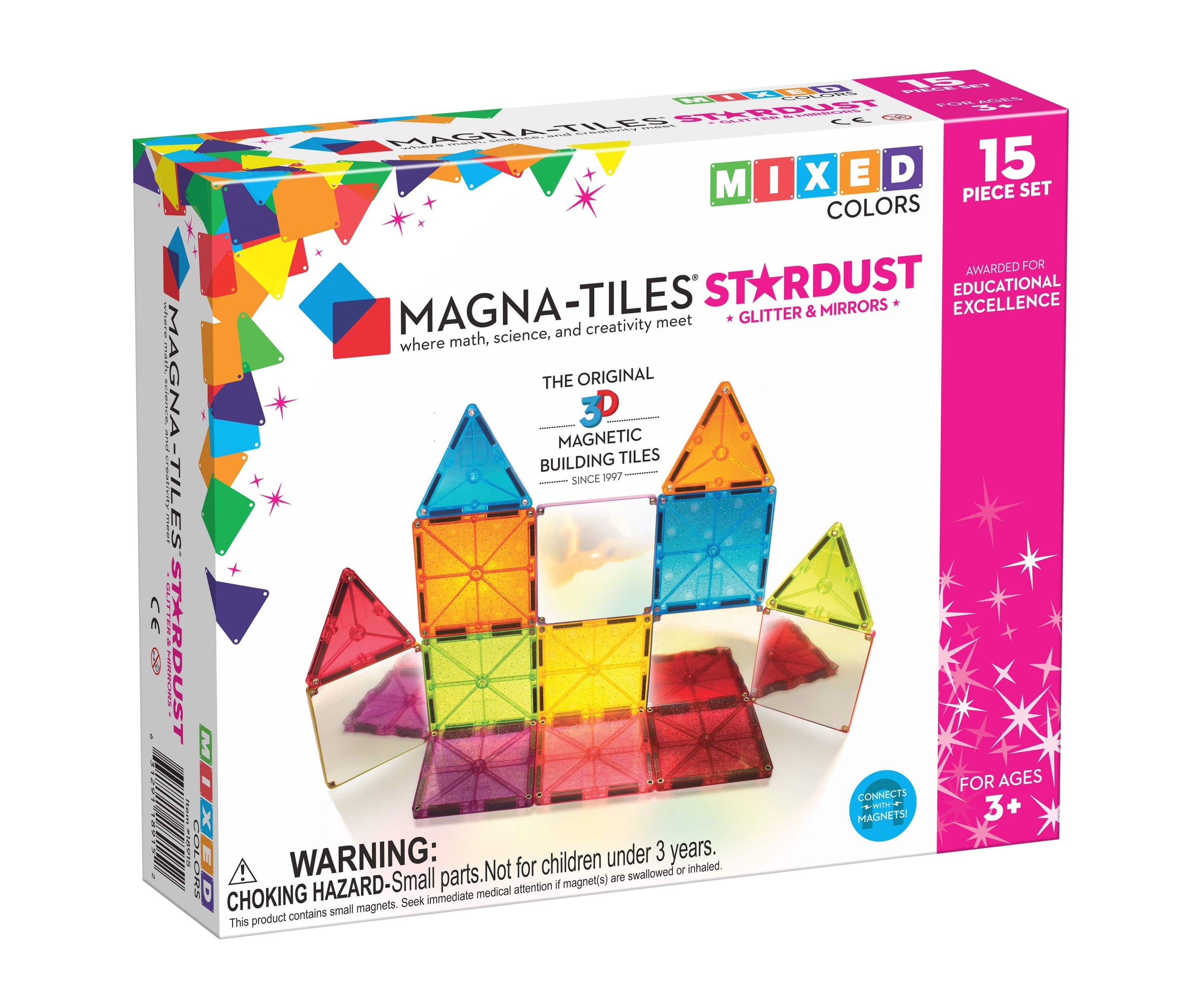 Stardust 15-Piece Set Magna-Tiles Lil Tulips