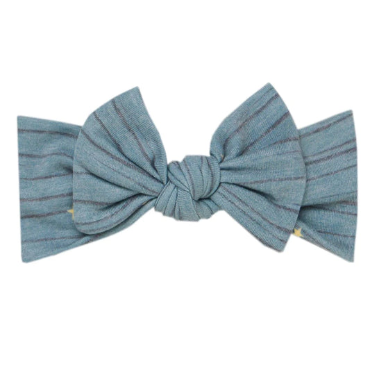Starlight Knit Headband Bow Copper Pearl Lil Tulips