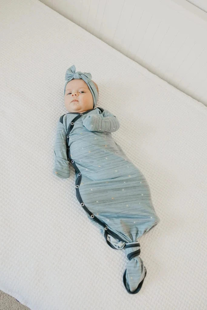 Starlight Newborn Knotted Gown Copper Pearl Lil Tulips
