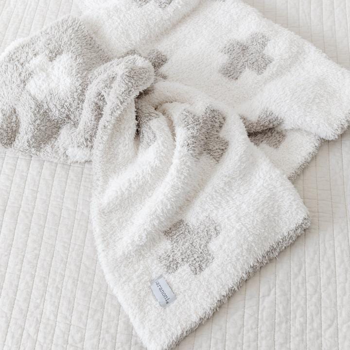 Swiss Cross Double-Layer Bamboni Blanket Mini Saranoni Lil Tulips