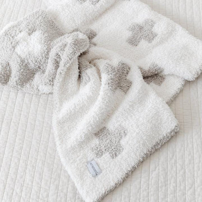 Swiss Cross Double-Layer Bamboni Blanket Mini Saranoni Lil Tulips