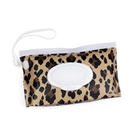 Take and Travel Pouch Reusable Wipes Case - Leopard Itzy Ritzy Lil Tulips