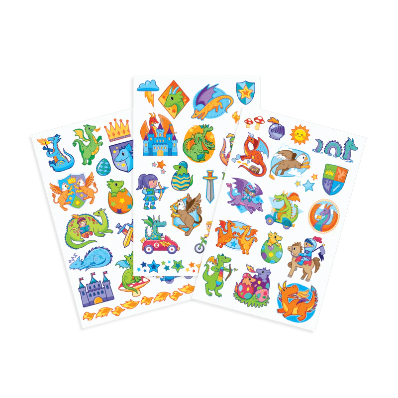 Tattoo Palooza Temporary Tattoos: Knights and Dragons OOLY Lil Tulips