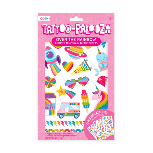 Tattoo Palooza Temporary Tattoos: Over The Rainbow OOLY Lil Tulips