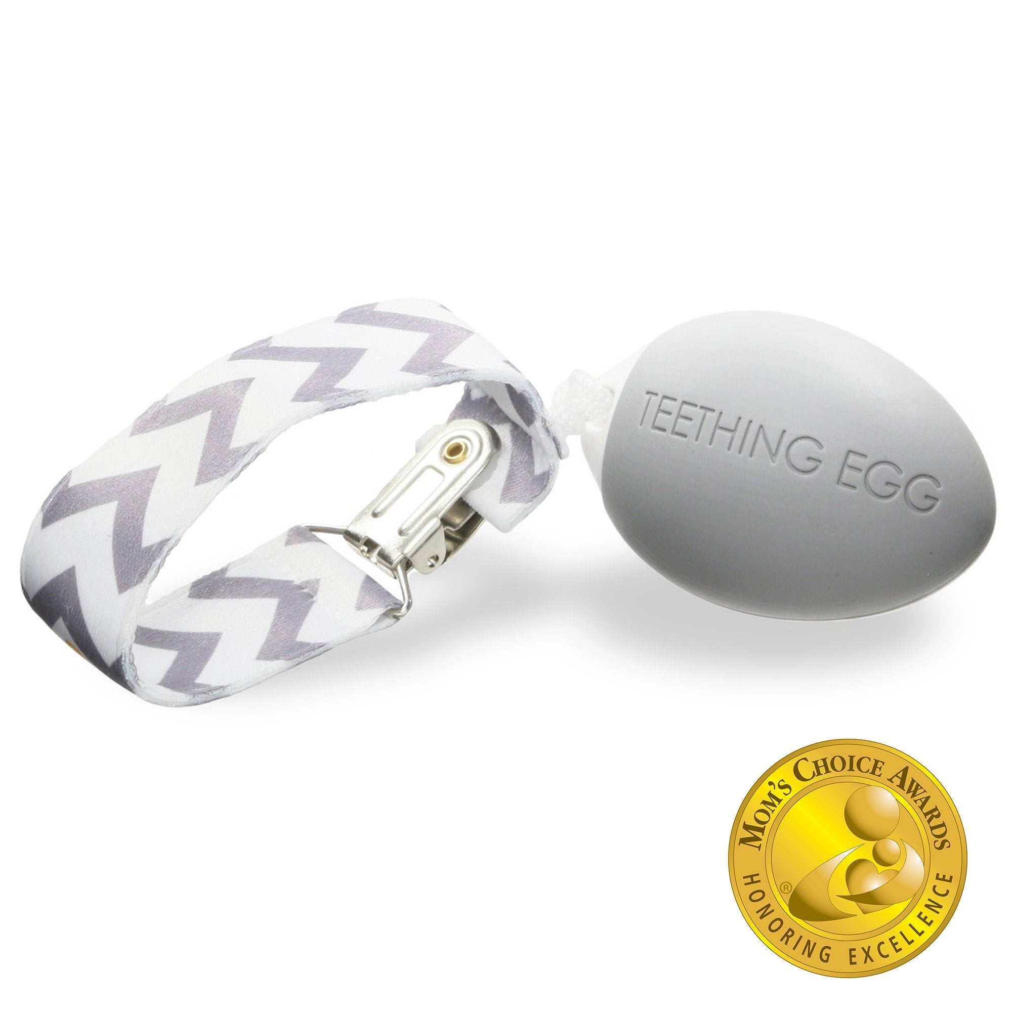 The Teething Egg - Soft Gray
