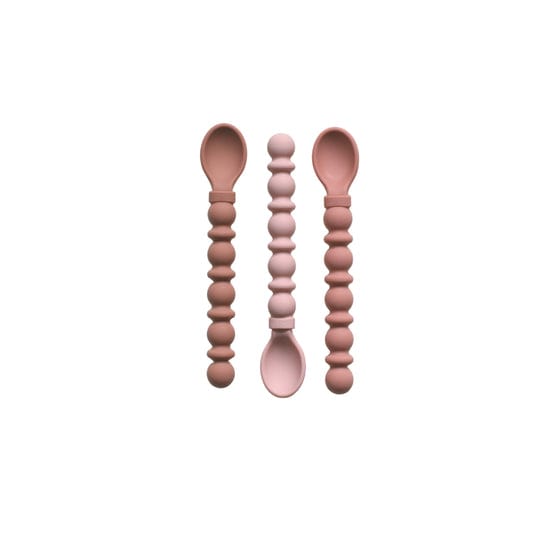 Teethy Utensils - Pink Lemonade The Dearest Grey Lil Tulips