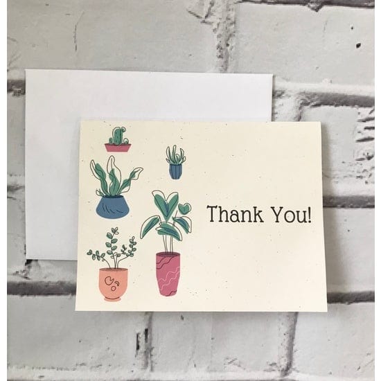 Thank You Card | Potted Plants Notably Paper Company Lil Tulips