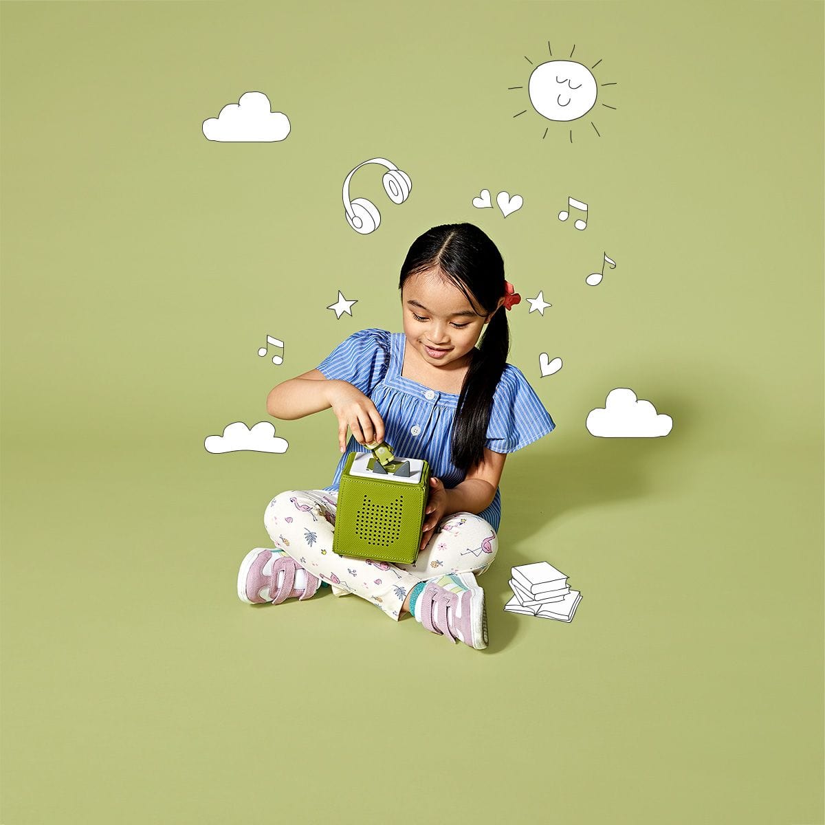 Toniebox Playtime Puppy Starter Set - Green Tonies Lil Tulips