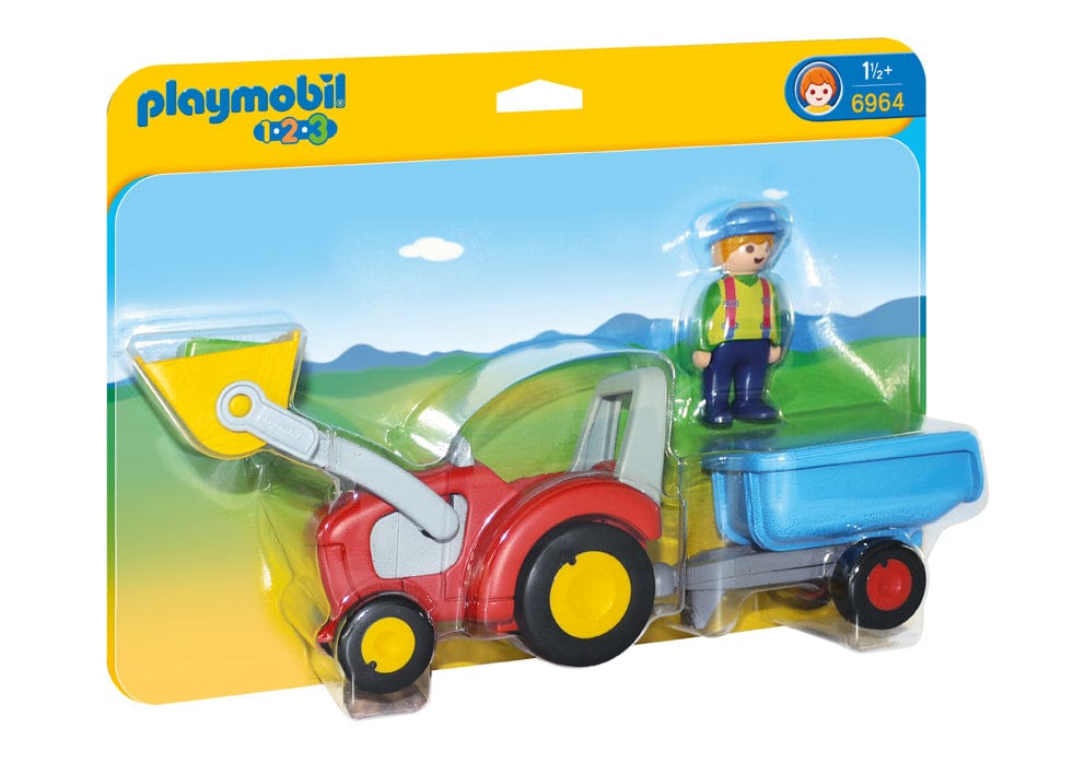 Tractor with Trailer Playmobil Lil Tulips