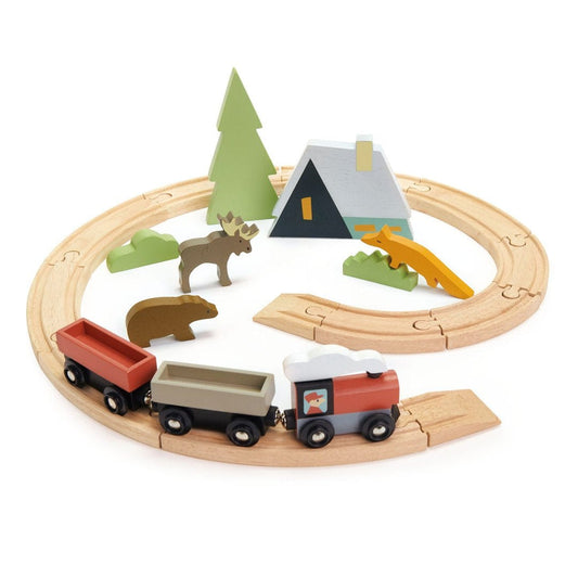 Treetops Train Set Tender Leaf Lil Tulips