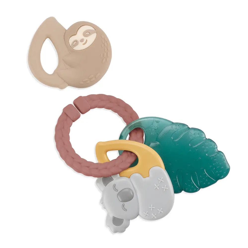 Tropical Itzy Keys™ Textured Ring with Teether + Rattle Itzy Ritzy Pacifiers & Teethers Lil Tulips