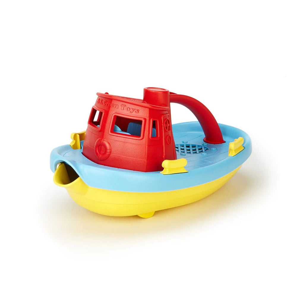 Tugboat Red Top Green Toys Lil Tulips