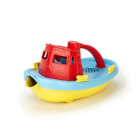 Tugboat Red Top Green Toys Lil Tulips
