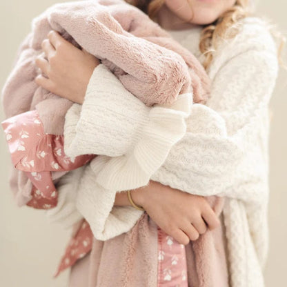 Tulip Lush Satin Border Blanket Saranoni Lil Tulips