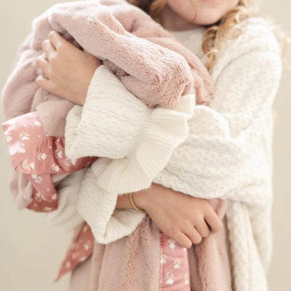 Tulip Lush Satin Border Blanket Saranoni Lil Tulips