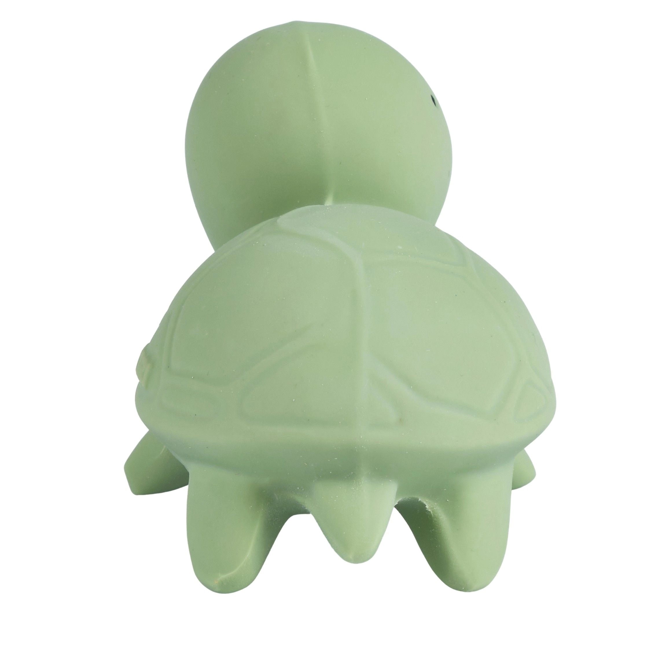 Turtle -Natural Organic Rubber Teether, Rattle & Bath Toy Tikiri Toys Lil Tulips