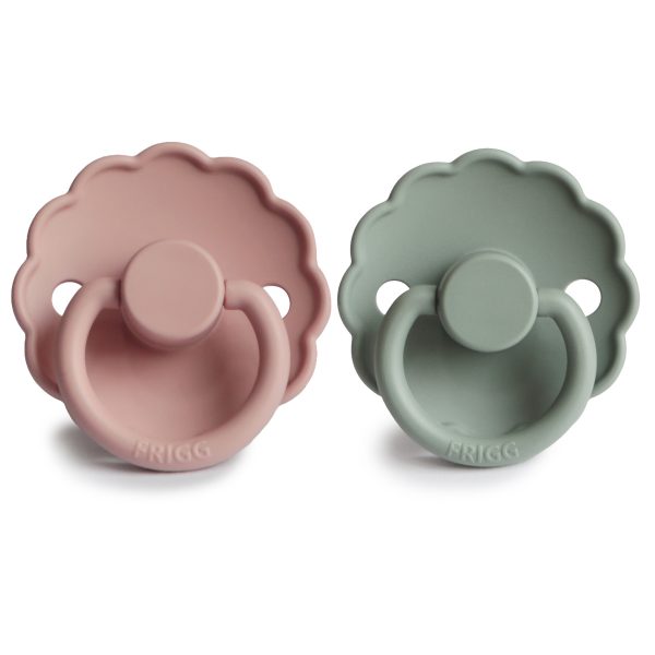 FRIGG Daisy Silicone Baby Pacifier (Blush / Sage)